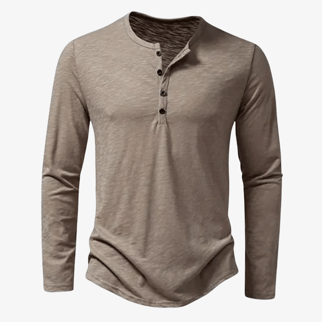 Primadon Herren Freizeithemden Beige / S Bodo | lässiges Langarmhemd für Herren Baumwolle