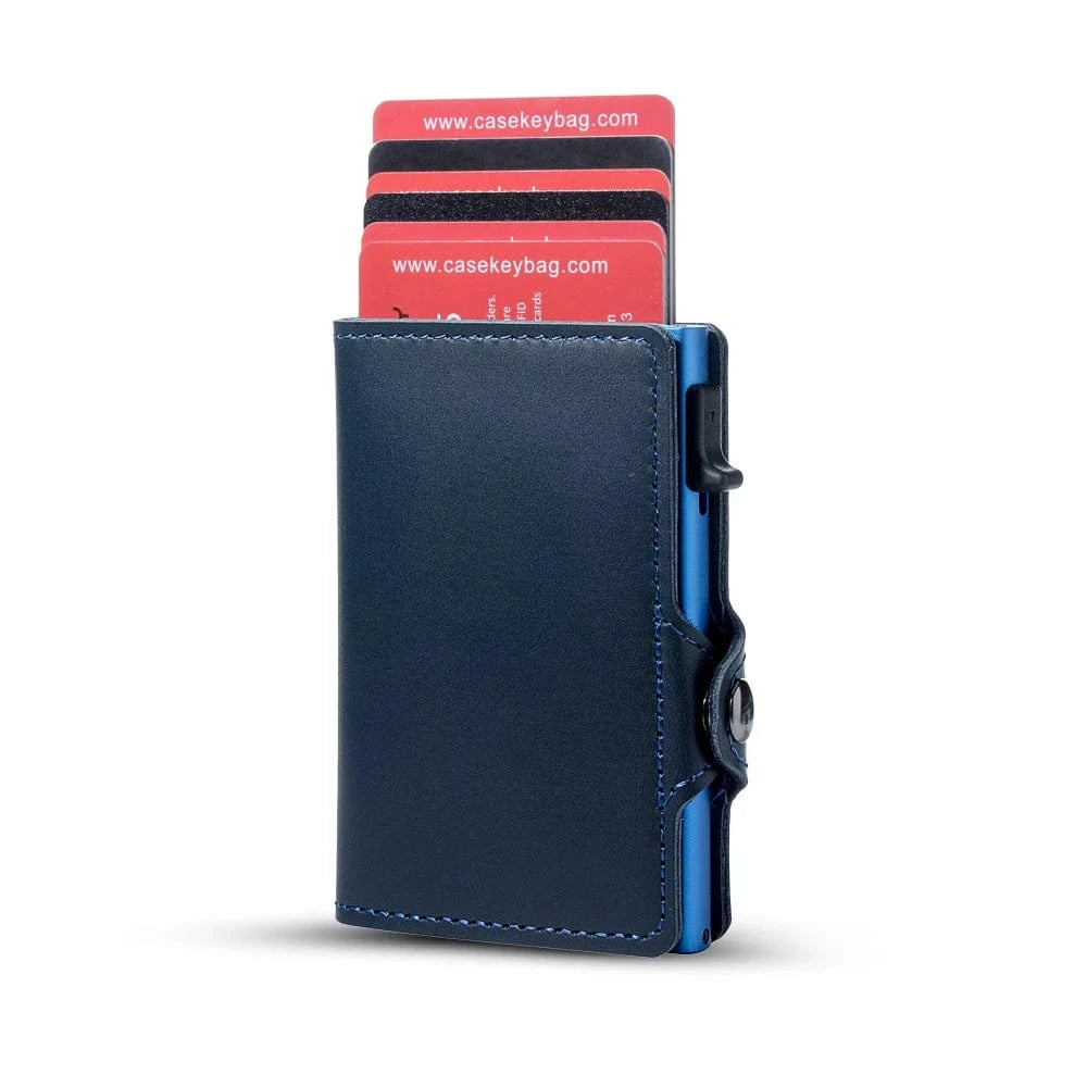 Primadon Herren Geldbörsen Blau Blau Box Jonas elegante Geldbörse für Herren rfid-schutz