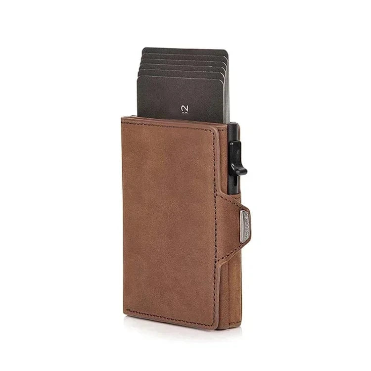 Primadon Herren Geldbörsen Braun Sebastian elegante RFID-Geldbörse für Herren leder
