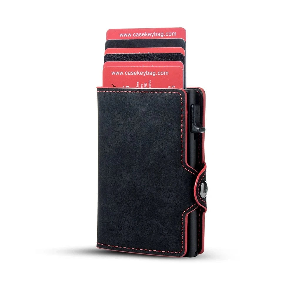 Primadon Herren Geldbörsen Schwarz Schwarz Box Jonas elegante Geldbörse für Herren rfid-schutz