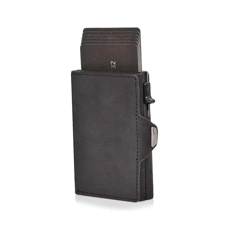 Primadon Herren Geldbörsen Schwarz Sebastian elegante RFID-Geldbörse für Herren leder