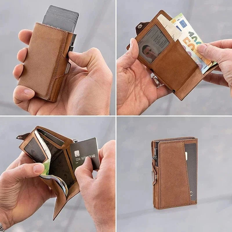 Primadon Herren Geldbörsen Sebastian elegante RFID-Geldbörse für Herren leder