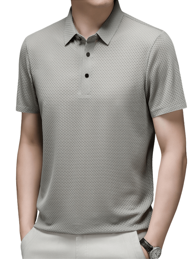 Primadon Herren Poloshirts Beige / S Nils | elegantes Leinen Set für Herren Sommer