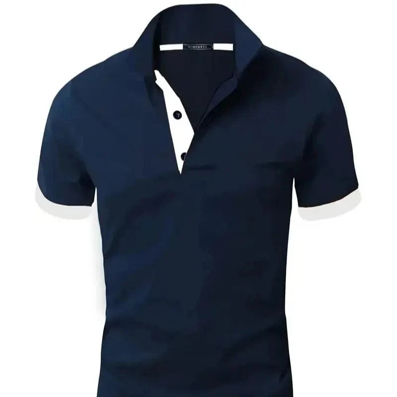 Primadon Herren Poloshirts Blau / L Luan atmungsaktives Polohemd für Herren regular fit