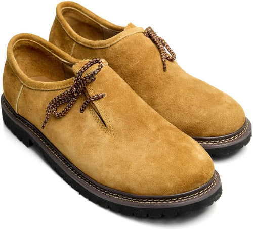 Primadon Herren Schuhe Anton | Traditionelle Haferlschuhe für Herren Leder