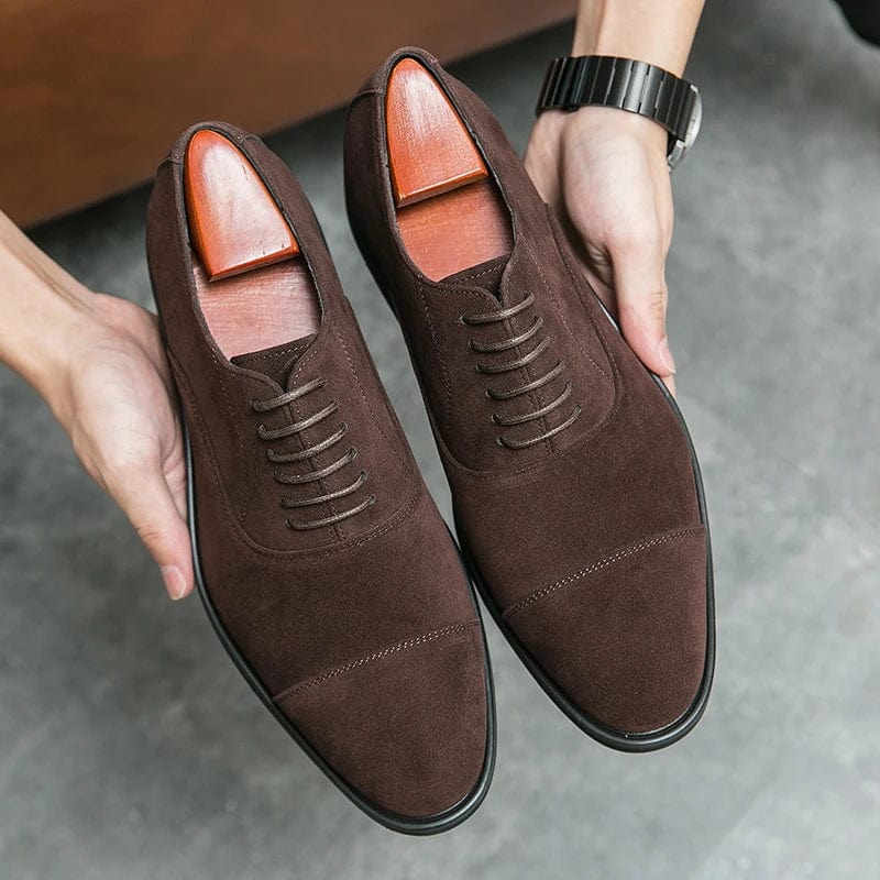 Primadon Herren Schuhe Braun / 36.5 Sebastian | Elegante Wildlederschuhe für Herren Alltag