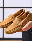 Primadon Herren Schuhe Braun / 37.5 Daniel | Elegante Wildleder Slipper für Herren klassisch