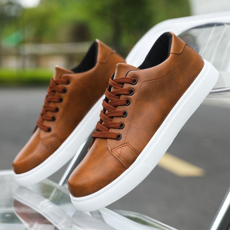 Primadon Herren Schuhe Braun / 37.5 Emilien | Elegante Sneaker für Herren aus Kunstleder