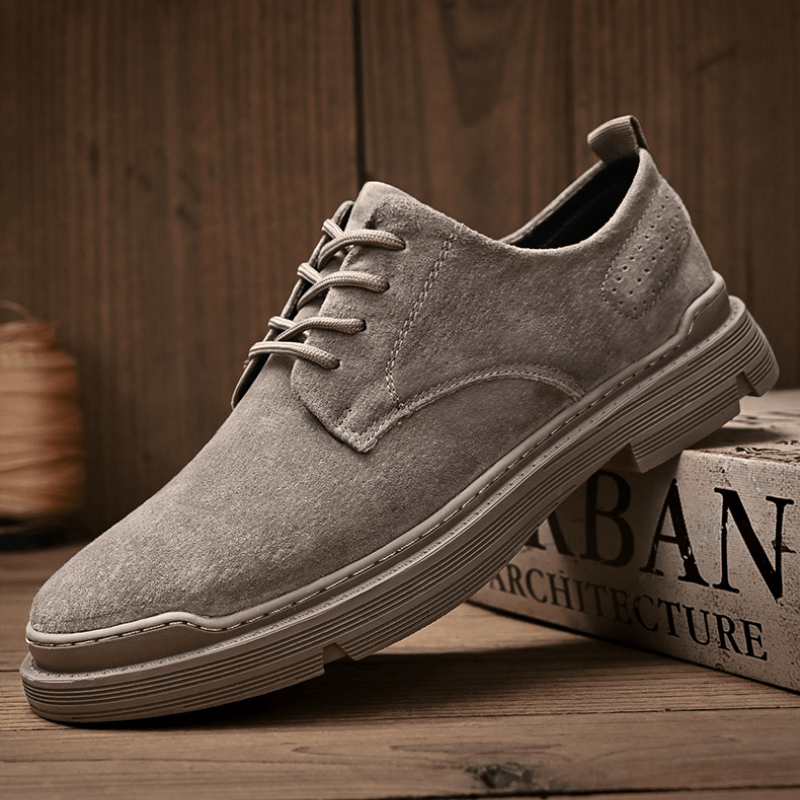 Primadon Herren Schuhe Braun / 37.5 Tobias weiche Wildlederschnürschuhe für Herren elegant