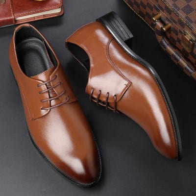 Primadon Herren Schuhe Braun / 38 Matteo | Elegante Schnürschuhe für Herren Sommer leicht