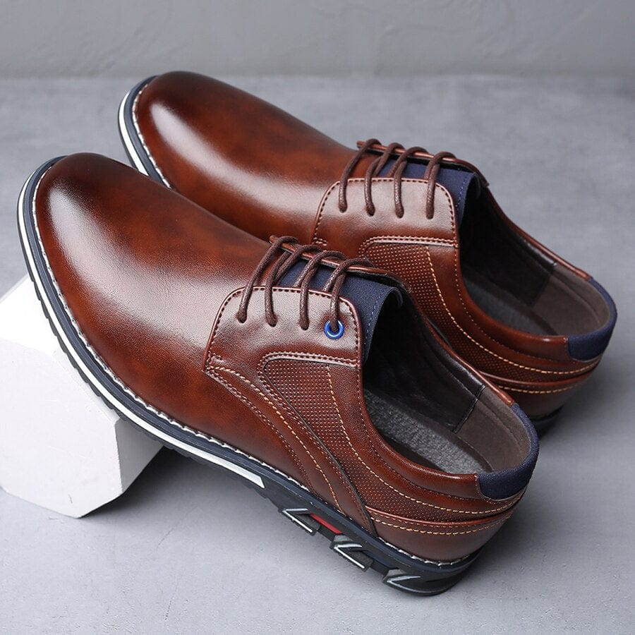 Primadon Herren Schuhe Braun / 39 Boris klassische Schnürschuhe für Herren orthopädisch