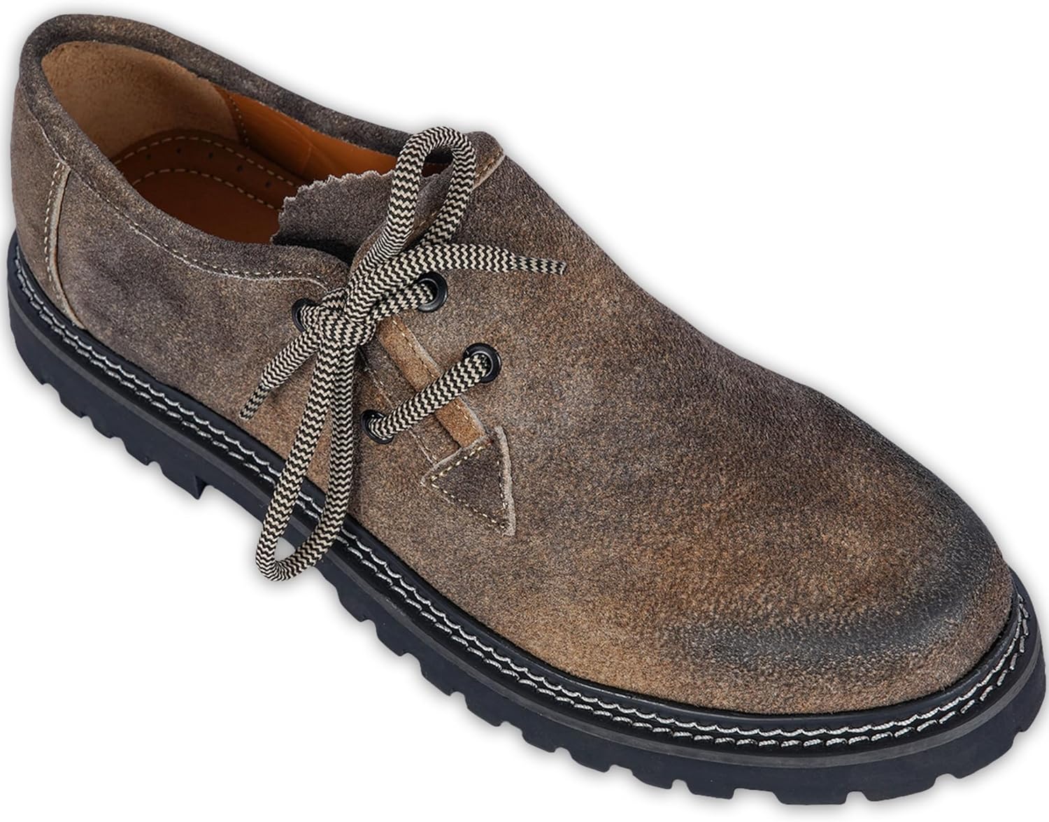 Primadon Herren Schuhe Braun / 39 Leon | Elegante Haferlschuhe aus Rindsveloursleder für Herren