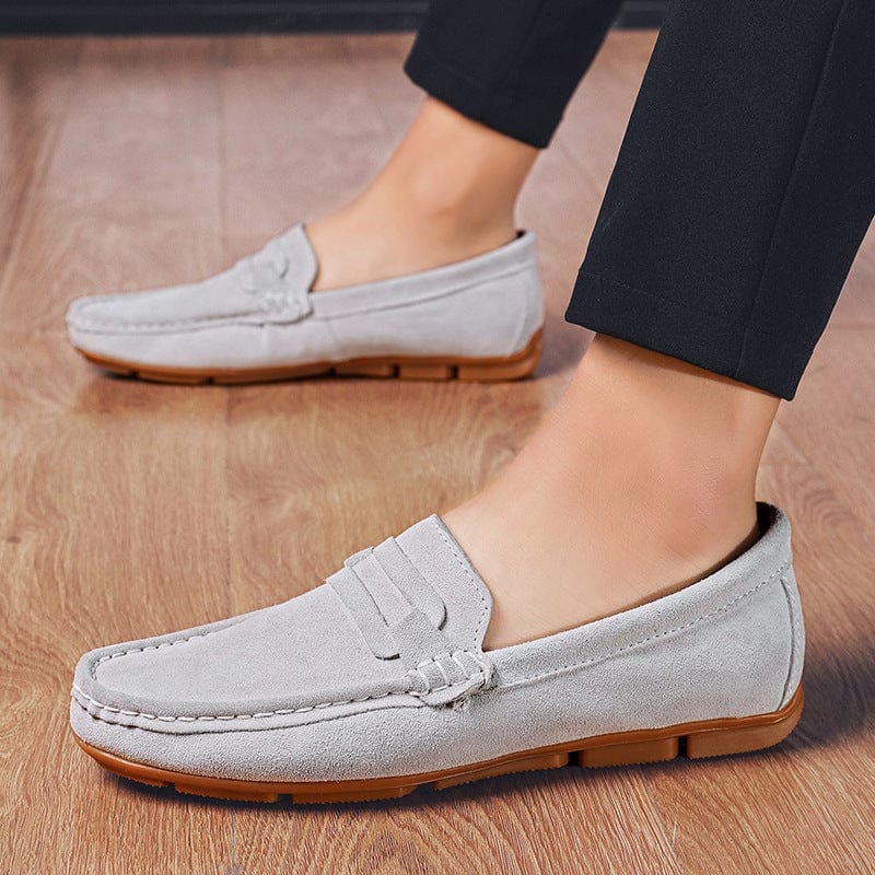 Primadon Herren Schuhe Daniel | Elegante Wildleder Slipper für Herren klassisch
