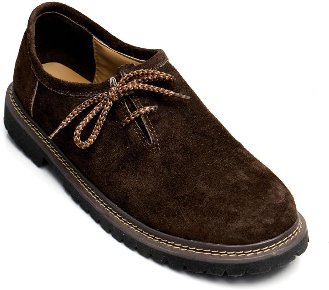 Primadon Herren Schuhe Dunkelbraun / 39 Anton | Traditionelle Haferlschuhe für Herren Leder