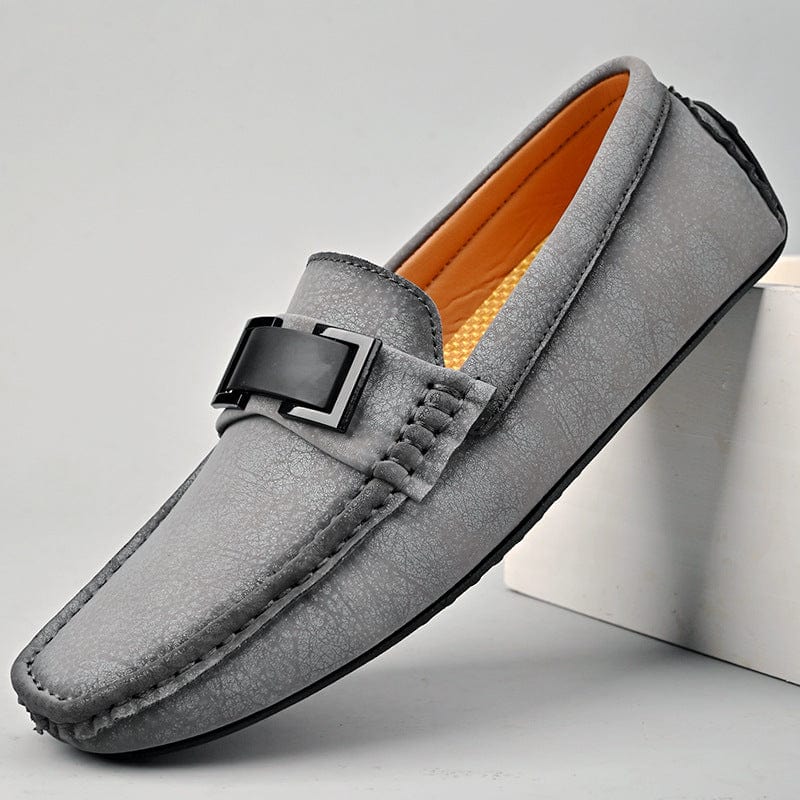 Primadon Herren Schuhe Grau / 37.5 André | Bequeme Lederloafers für Herren elegant
