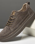 Primadon Herren Schuhe Grau / 37.5 Samuel | Elegante Wildlederschuhe für Herren Alltag