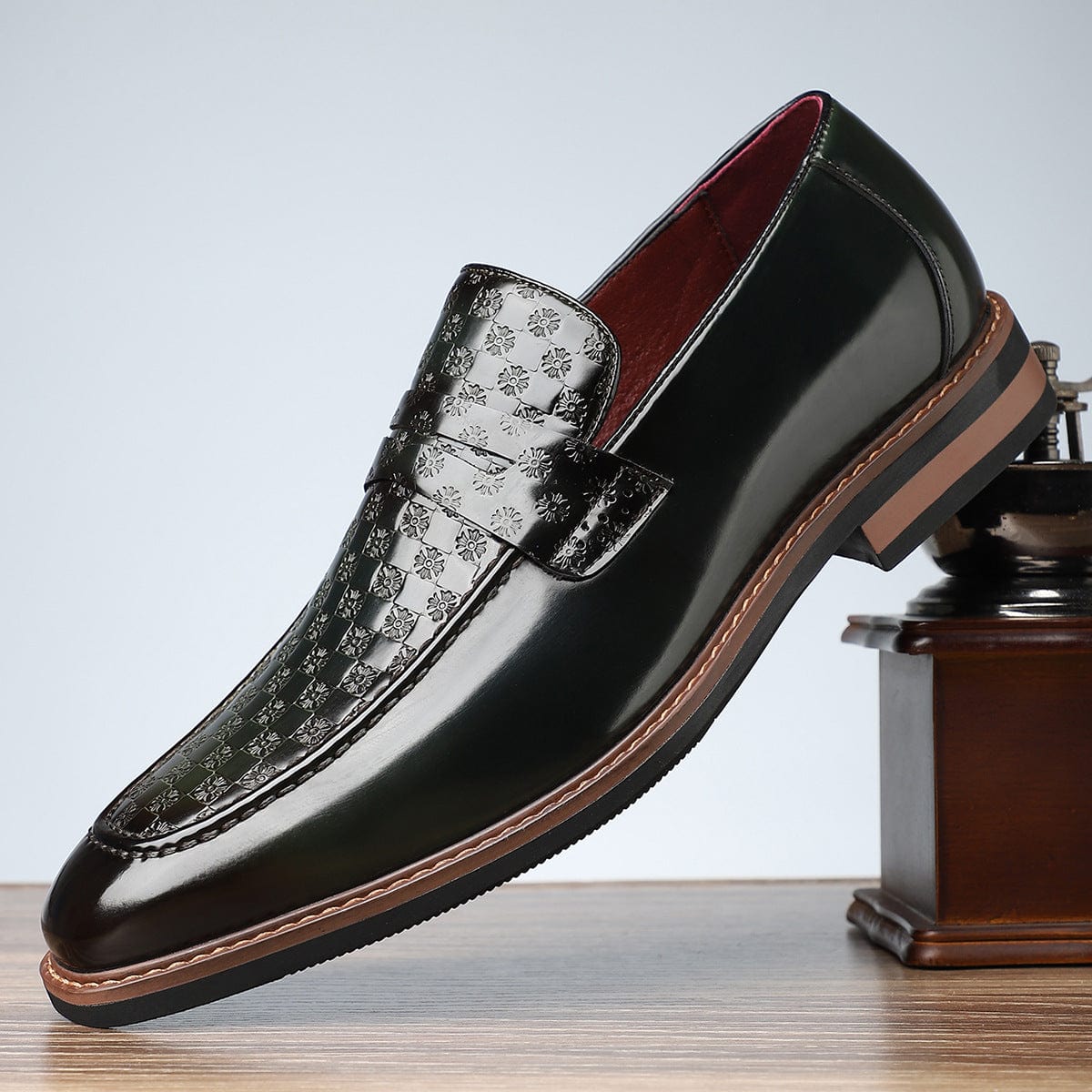 Primadon Herren Schuhe Jet Schwarz / 37.5 Laurin elegante Lacklederslipper für Herren komfortabel