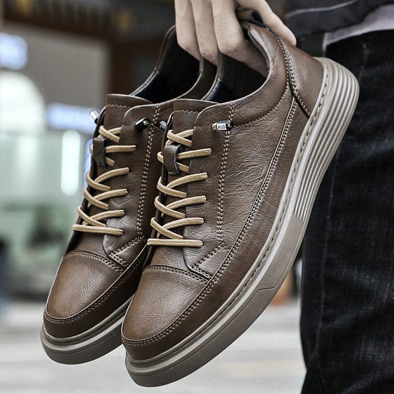 Primadon Herren Schuhe Joris elegante Leder-Sneakers für Herren atmungsaktiv