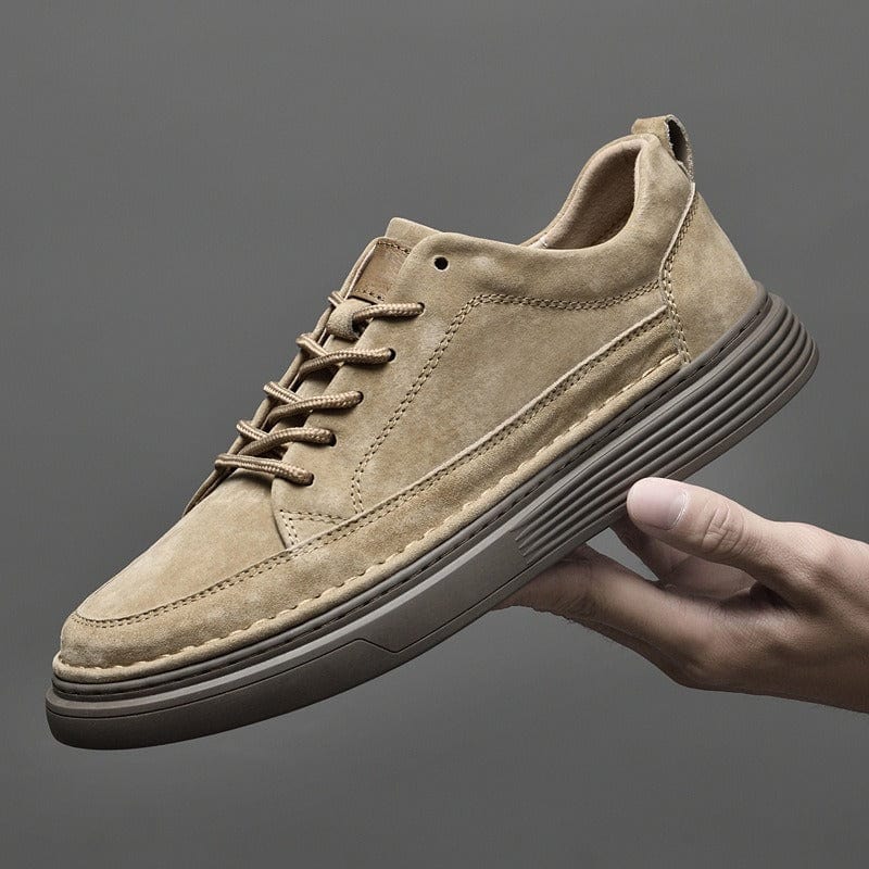 Primadon Herren Schuhe Khaki / 37.5 Samuel | Elegante Wildlederschuhe für Herren Alltag