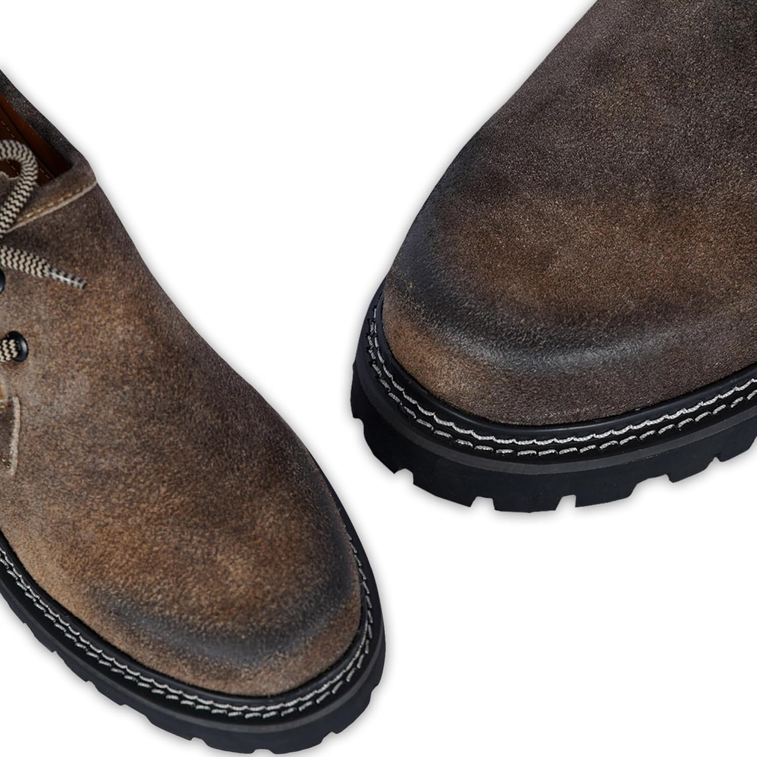 Primadon Herren Schuhe Leon | Elegante Haferlschuhe aus Rindsveloursleder für Herren