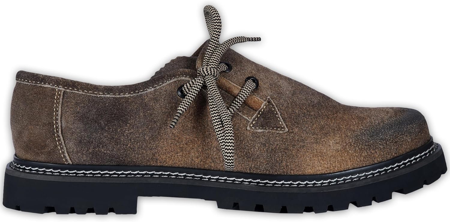 Primadon Herren Schuhe Leon | Elegante Haferlschuhe aus Rindsveloursleder für Herren