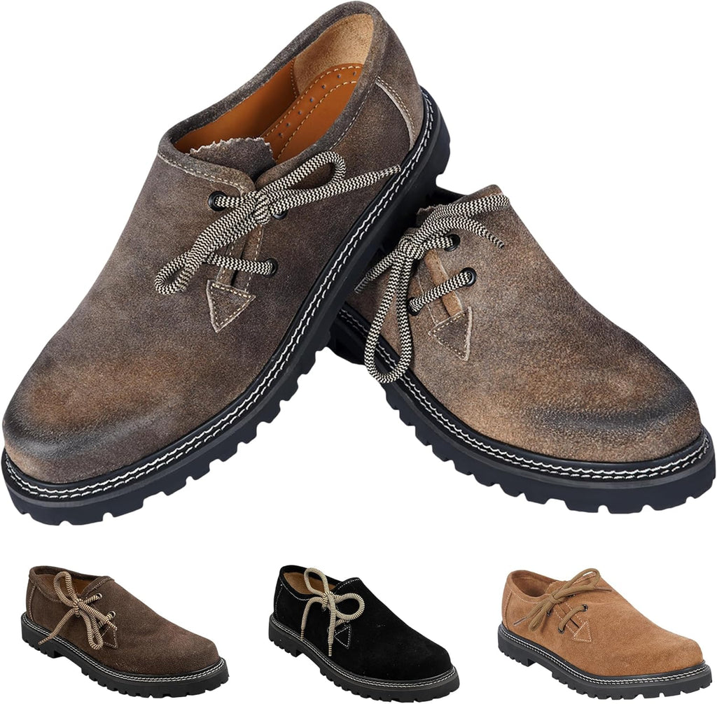 Primadon Herren Schuhe Leon | Elegante Haferlschuhe aus Rindsveloursleder für Herren