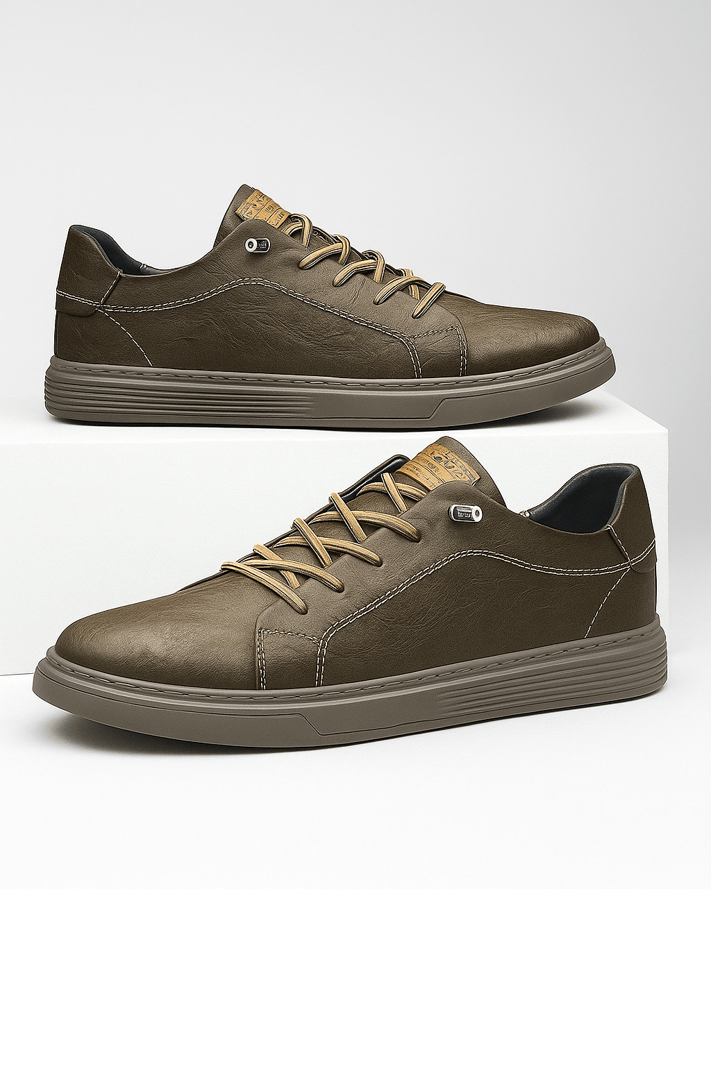 Primadon Herren Schuhe Luca atmungsaktive Sneakers für Herren echtes Leder