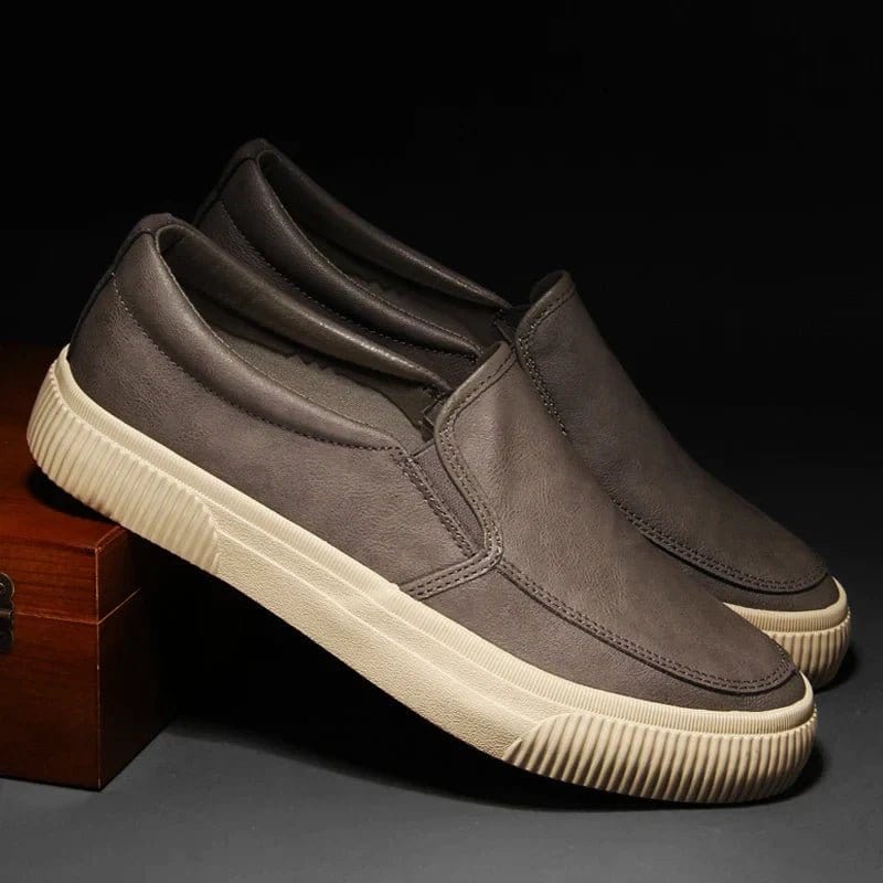 Primadon Herren Schuhe Nico eleganter Lederslipper für Herren bequem
