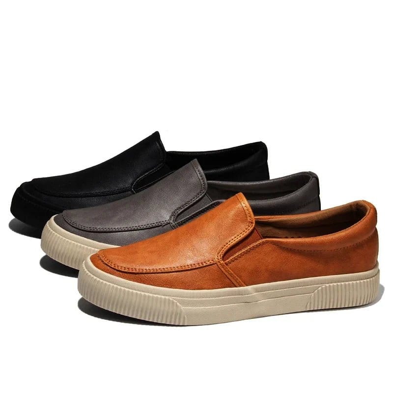 Primadon Herren Schuhe Nico eleganter Lederslipper für Herren bequem