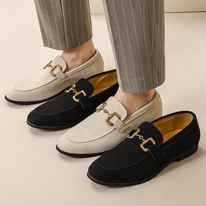 Primadon Herren Schuhe Raffael | Elegante Wildleder Slipper für Herren