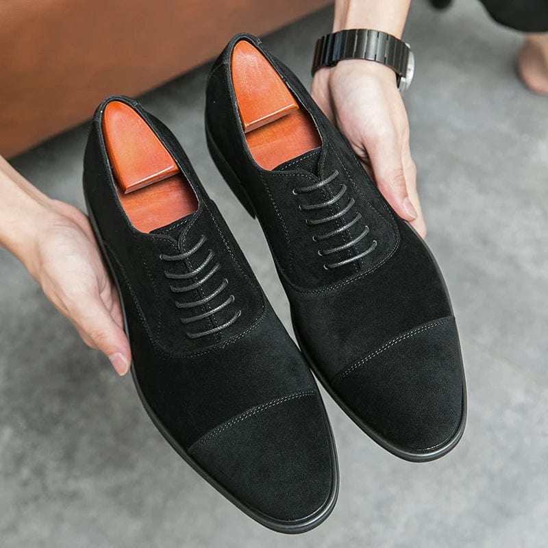 Primadon Herren Schuhe Schwarz / 36.5 Sebastian | Elegante Wildlederschuhe für Herren Alltag