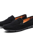 Primadon Herren Schuhe Schwarz / 37.5 Daniel | Elegante Wildleder Slipper für Herren klassisch
