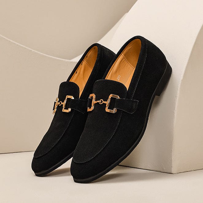 Primadon Herren Schuhe Schwarz / 37.5 Raffael | Elegante Wildleder Slipper für Herren