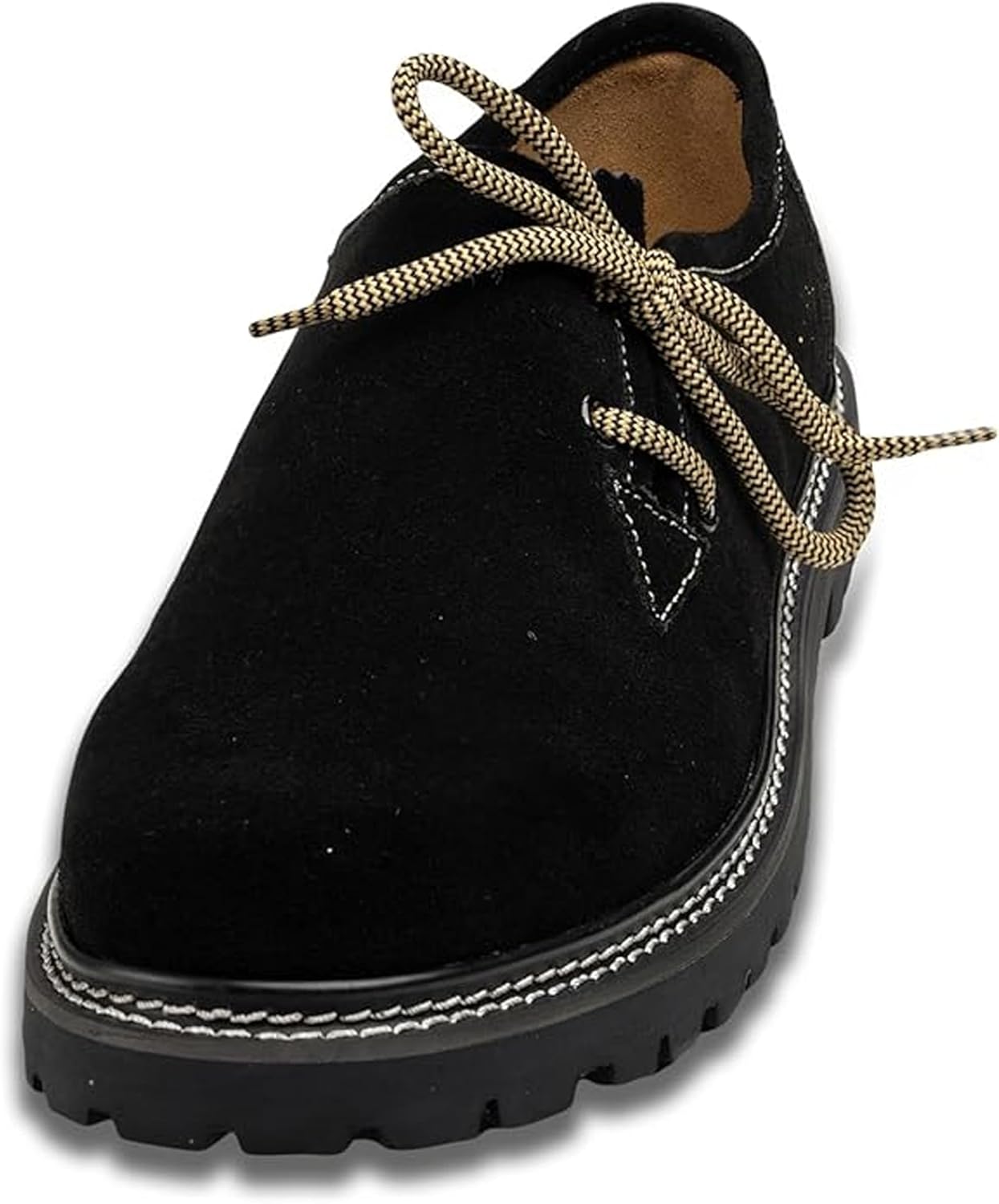 Primadon Herren Schuhe Schwarz / 39 Leon | Elegante Haferlschuhe aus Rindsveloursleder für Herren