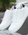 Primadon Herren Schuhe Weiß / 37.5 Emilien | Elegante Sneaker für Herren aus Kunstleder
