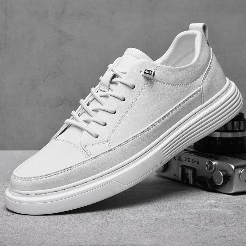 Primadon Herren Schuhe Weiß / 38.5 Joris elegante Leder-Sneakers für Herren atmungsaktiv