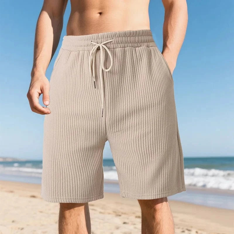 Primadon Herren Shorts Khaki / S Javi lockere Badehose für Herren Sommer