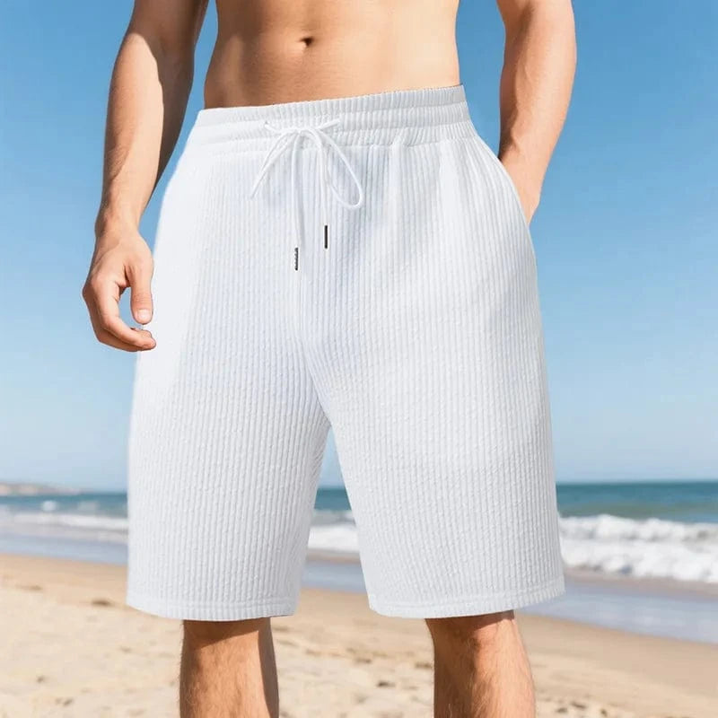 Primadon Herren Shorts Weiß / S Javi lockere Badehose für Herren Sommer