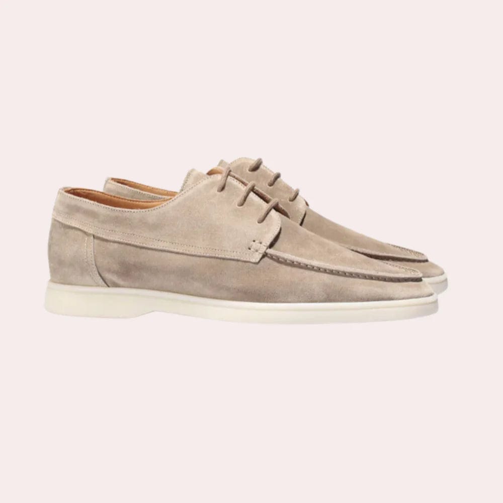 Primadon Herren Slipper Beige / 36 Jaco | bequeme Loafer für Herren Leder
