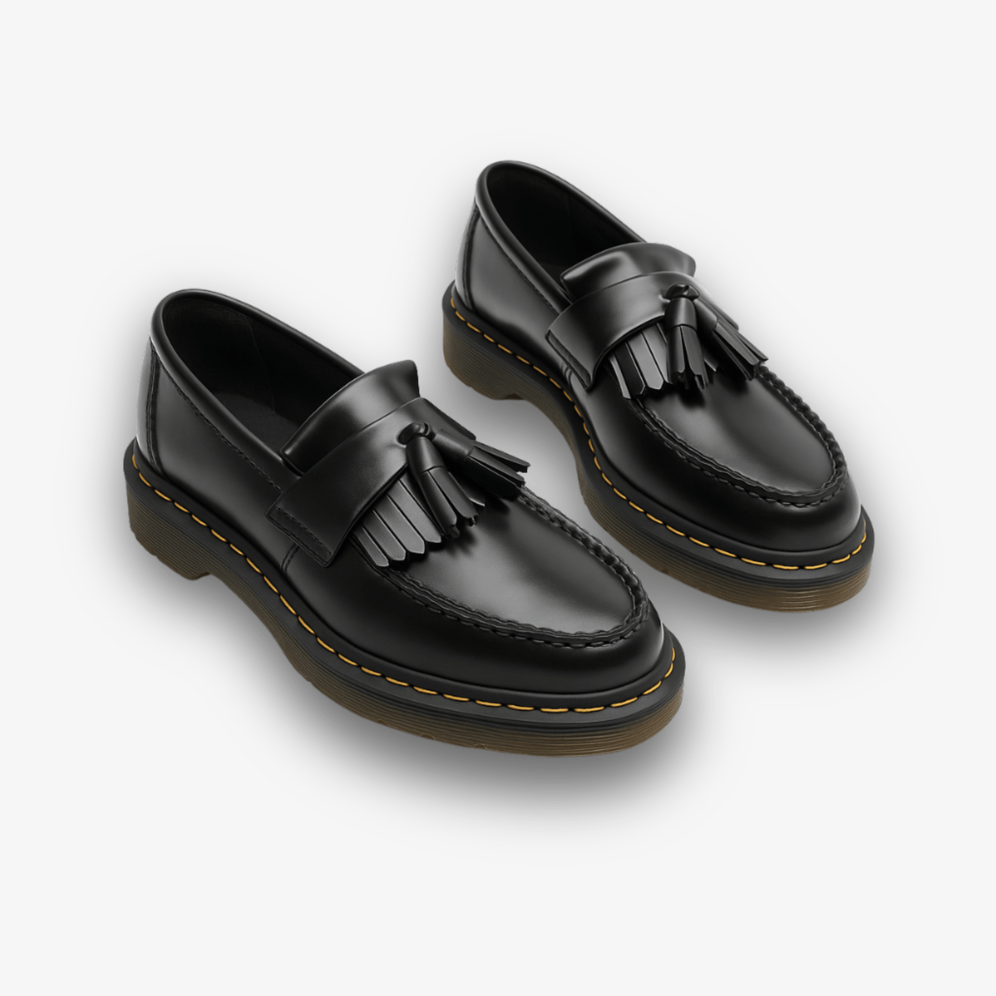 Primadon Herren Slipper Detaillierter Knoten / 35 Levian eleganter Loafer für Herren mit Quaste schwarz
