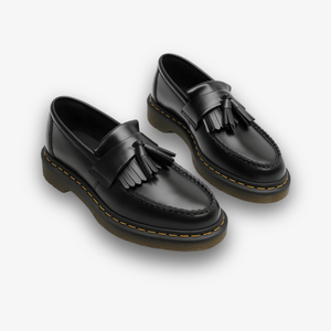 Primadon Herren Slipper Detaillierter Knoten / 35 Levian eleganter Loafer für Herren mit Quaste schwarz