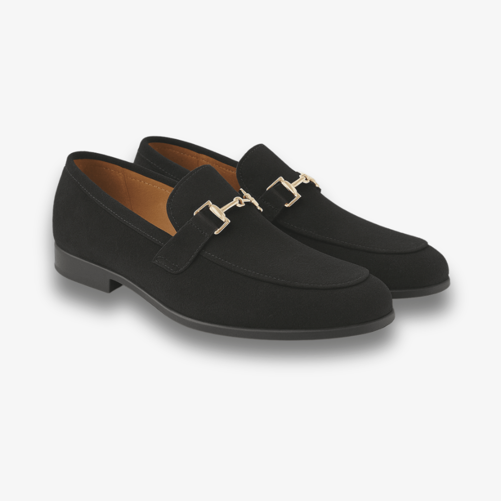 Primadon Herren Slipper Henri eleganter Loafer für Herren Wildlederimitat