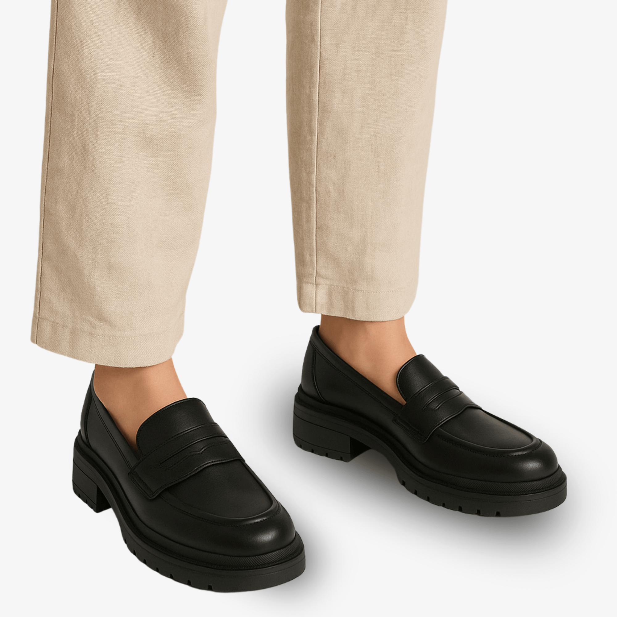 Primadon Herren Slipper Schwarz / 34 Silvan klassischer Loafer für Herren modern