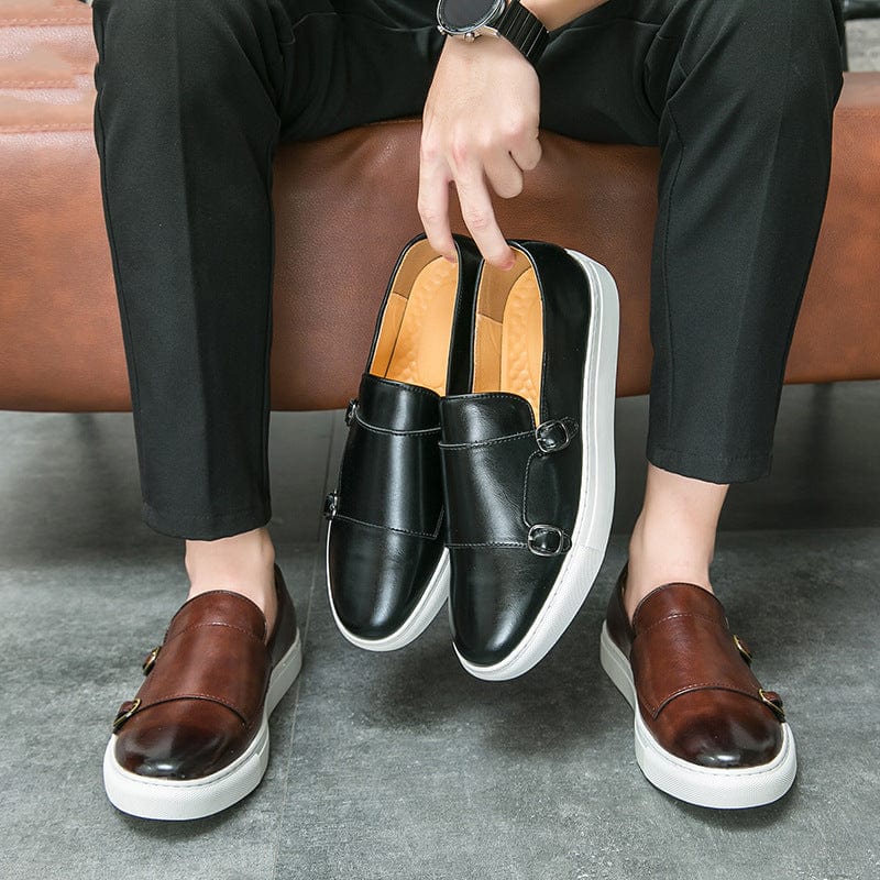 Primadon Herren Slipper Théo eleganter Loafer für Herren echtes Leder