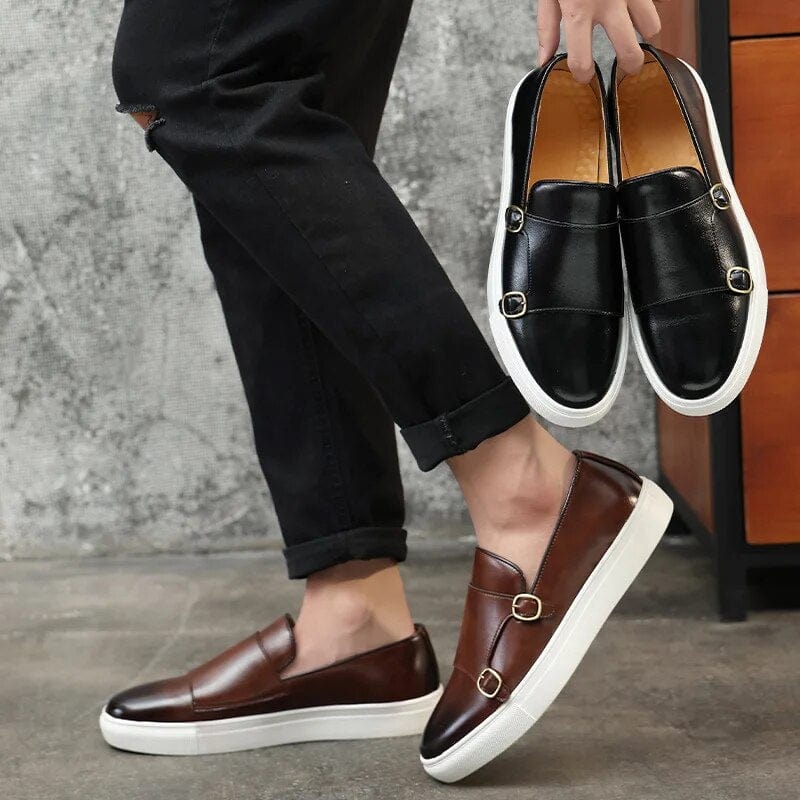 Primadon Herren Slipper Théo eleganter Loafer für Herren echtes Leder