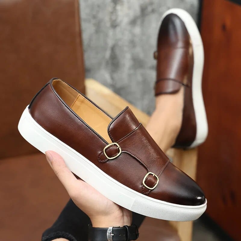 Primadon Herren Slipper Théo eleganter Loafer für Herren echtes Leder
