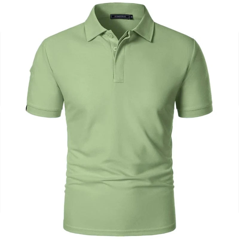 Primadon Herren Sportbekleidung Grün / M Alaric | atmungsaktives Polo-Shirt für Herren oversized