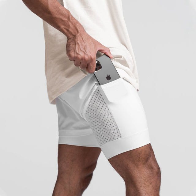 Primadon Herren Sportbekleidung Max | Atmungsaktive Fitness Shorts für Herren leicht