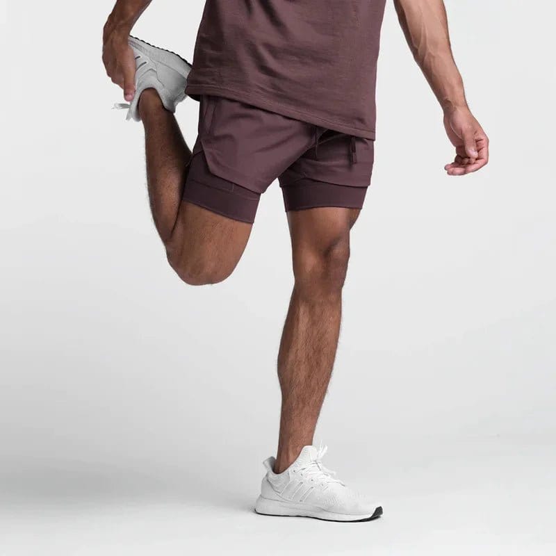 Primadon Herren Sportbekleidung Rot / S Max | Atmungsaktive Fitness Shorts für Herren leicht
