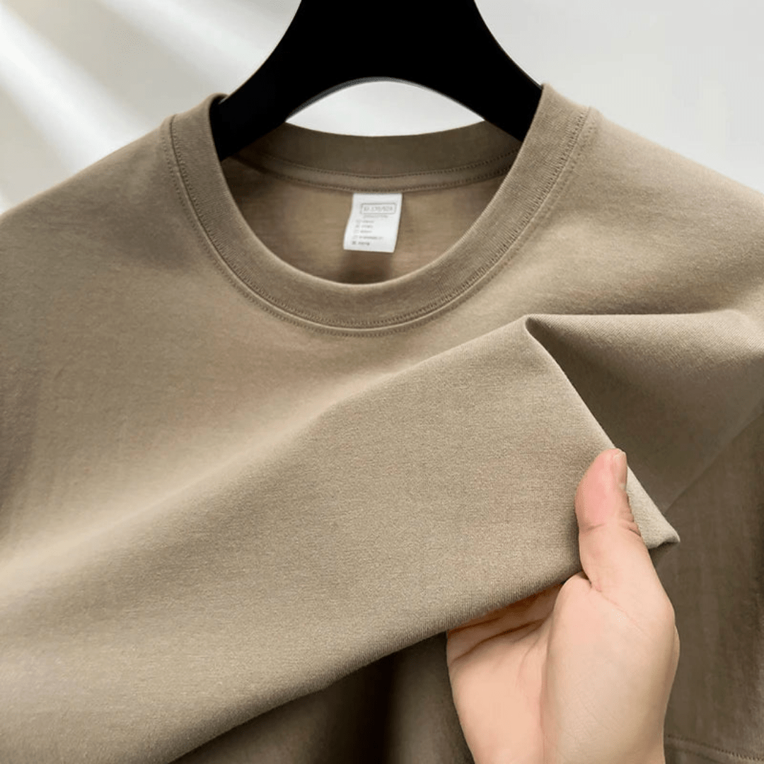 Primadon Herren T-Shirts Khaki / S Adrian | atmungsaktives T-Shirt für Herren Sommer